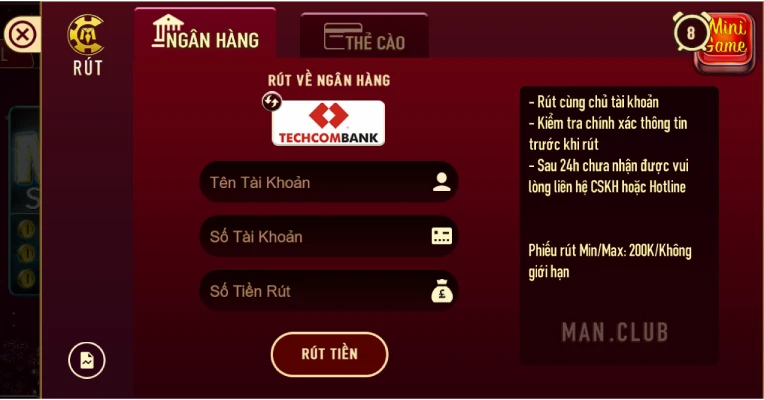 manclubruttien Manclub Web Chính Thức Đăng Nhập Tại Manclub Online Cực Nhanh Cách Rút Tiền Từ Tài Khoản Manclub